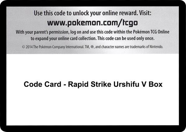 Code Card - Rapid Strike Urshifu V Box [SWSH05 Battle Styles]