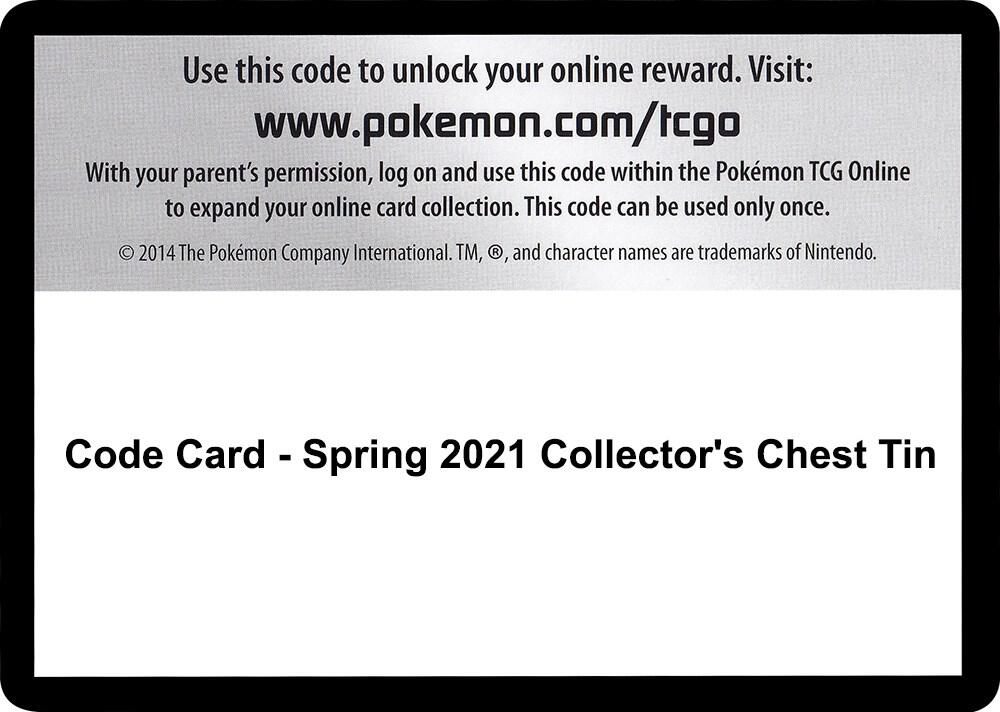 Code Card - Spring 2021 Collector's Chest Tin [SWSH05 Battle Styles]