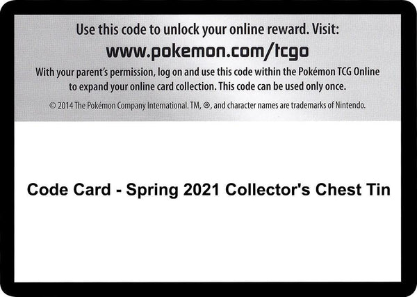 Code Card - Spring 2021 Collector's Chest Tin [SWSH05 Battle Styles]