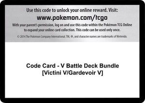 Code Card - V Battle Deck Bundle [Victini V/Gardevoir V] [Miscellaneous Cards and Products]