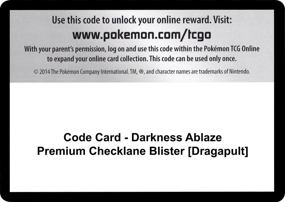Code Card - Darkness Ablaze Premium Checklane Blister [Grimmsnarl] [SWSH03 Darkness Ablaze]