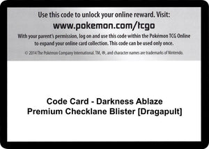 Code Card - Darkness Ablaze Premium Checklane Blister [Grimmsnarl] [SWSH03 Darkness Ablaze]