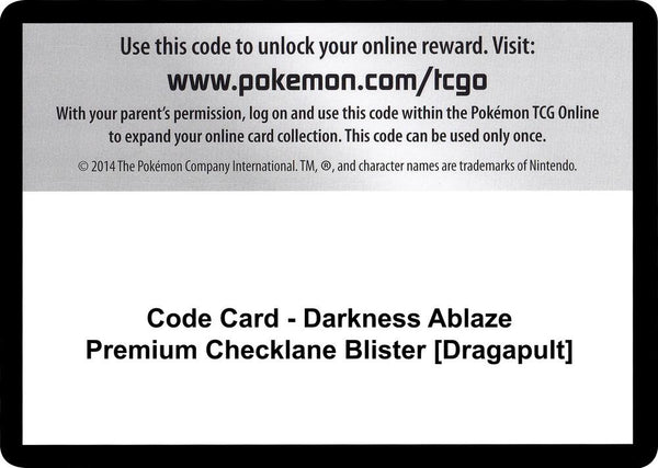 Code Card - Darkness Ablaze Premium Checklane Blister [Grimmsnarl] [SWSH03 Darkness Ablaze]