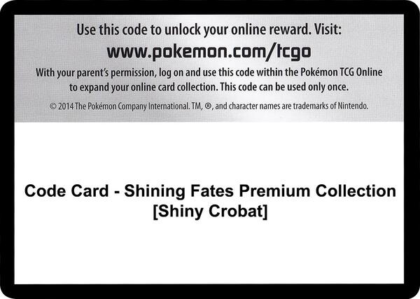 Code Card - Shining Fates Premium Collection [Shiny Crobat] [Shining Fates]