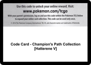 Code Card - Champion's Path Collection [Hatterene V] [Champions Path]