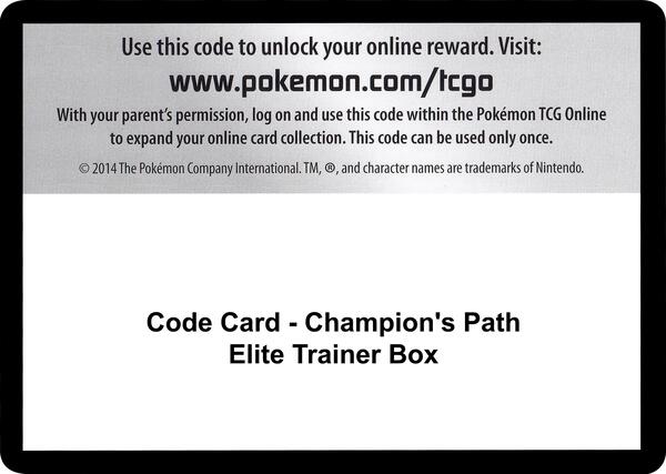 Code Card - Champion's Path Elite Trainer Box [Champions Path]