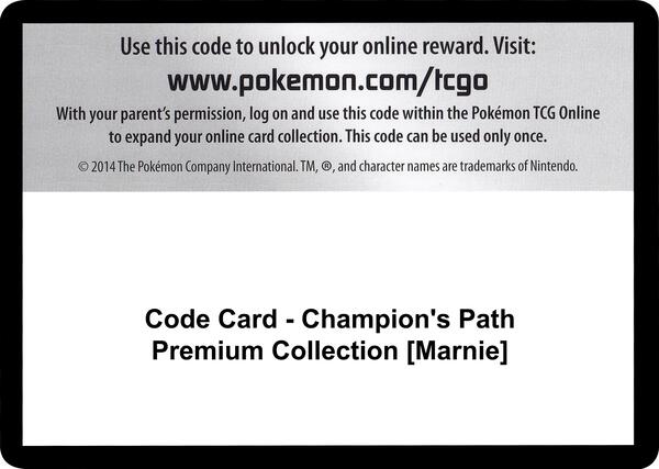 Code Card - Champion's Path Premium Collection [Marnie] [Champions Path]
