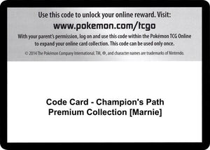 Code Card - Champion's Path Premium Collection [Marnie] [Champions Path]