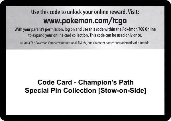 Code Card - Champion's Path Special Pin Collection [Stow-on-Side] [Champions Path]