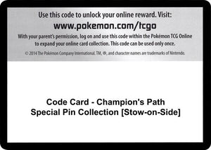 Code Card - Champion's Path Special Pin Collection [Stow-on-Side] [Champions Path]