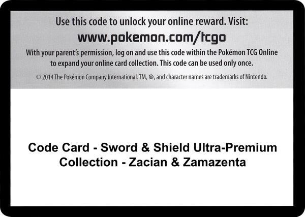 Code Card - Sword & Shield Ultra-Premium Collection - Zacian & Zamazenta [Miscellaneous Cards and Products]