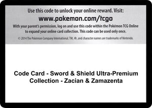 Code Card - Sword & Shield Ultra-Premium Collection - Zacian & Zamazenta [Miscellaneous Cards and Products]