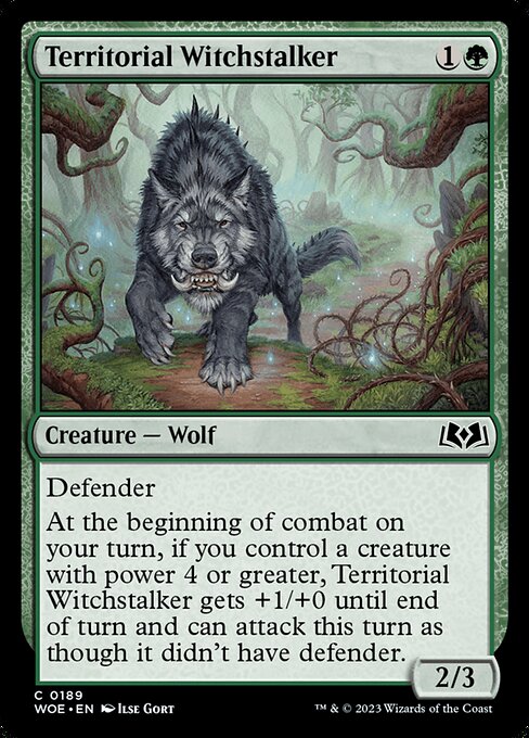 Territorial Witchstalker (189) [Wilds of Eldraine]