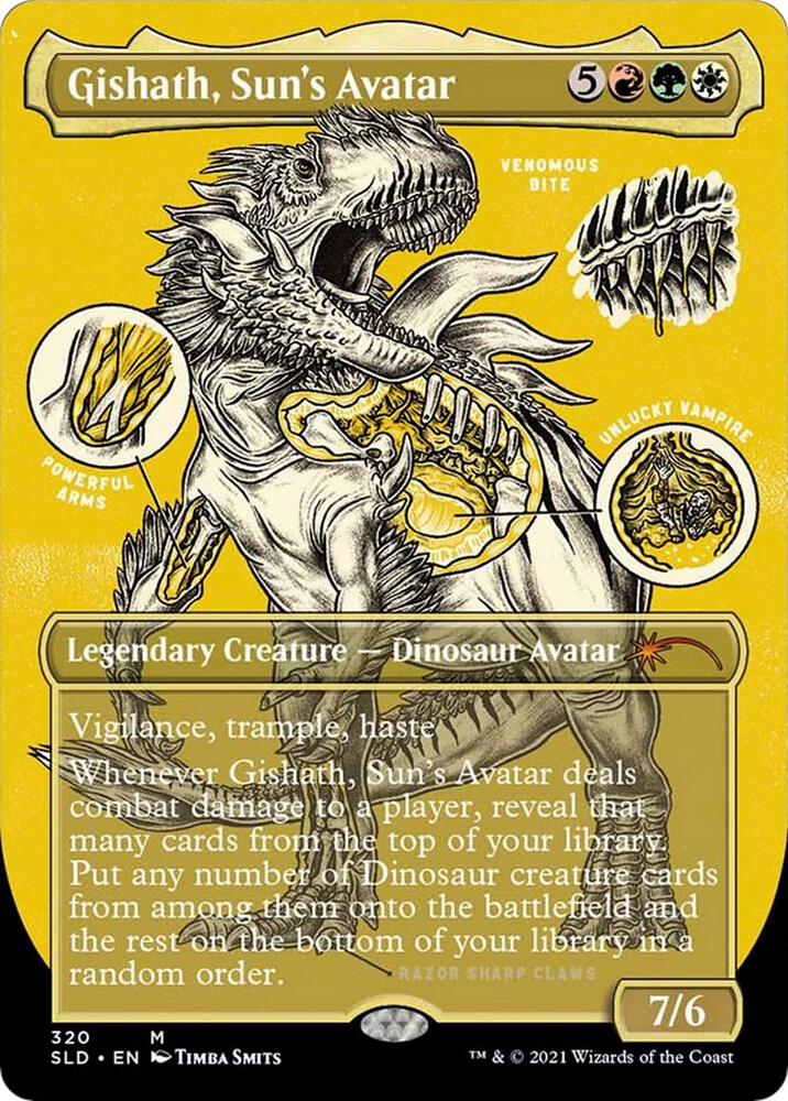 Gishath, Sun's Avatar (Foil Etched) (320) [Secret Lair Drop]