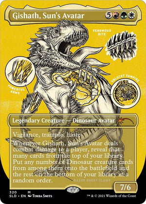 Gishath, Sun's Avatar (Foil Etched) (320) [Secret Lair Drop]