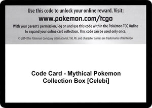 Code Card - Mythical Pokemon Collection Box [Celebi] [Generations]