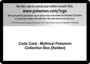 Code Card - Mythical Pokemon Collection Box [Keldeo] [Generations]