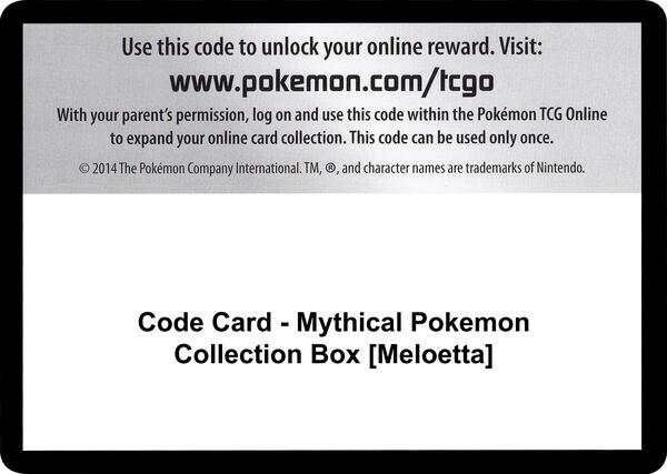 Code Card - Mythical Pokemon Collection Box [Meloetta] [Generations]