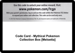 Code Card - Mythical Pokemon Collection Box [Meloetta] [Generations]