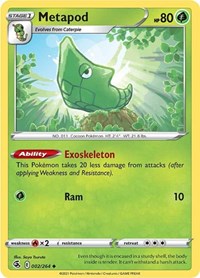 Metapod (002/264) [SWSH08 Fusion Strike]