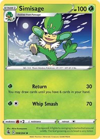 Simisage (008/264) [SWSH08 Fusion Strike]