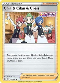 Chili & Cilan & Cress (227/264) [SWSH08 Fusion Strike]