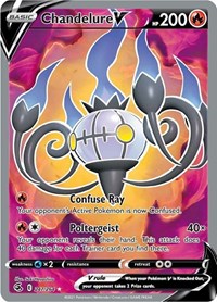 Chandelure V (Full Art) (247/264) [SWSH08 Fusion Strike]