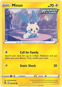 Minun (090/264) [SWSH08 Fusion Strike]