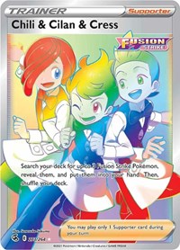Chili & Cilan & Cress (Secret) (273/264) [SWSH08 Fusion Strike]