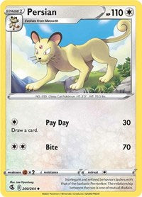Persian (200/264) [SWSH08 Fusion Strike]