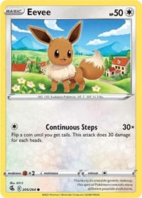 Eevee (205/264) [SWSH08 Fusion Strike]