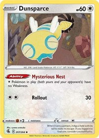 Dunsparce (207/264) [SWSH08 Fusion Strike]