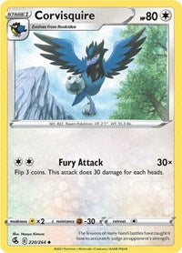 Corvisquire (220/264) [SWSH08 Fusion Strike]