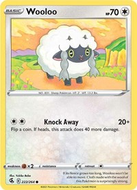 Wooloo (222) (222/264) [SWSH08 Fusion Strike]