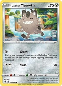 Galarian Meowth (180/264) [SWSH08 Fusion Strike]