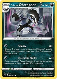 Galarian Obstagoon (161/264) [SWSH08 Fusion Strike]
