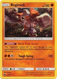 Regirock - 53/111 (Cosmos Holo) (53/111) [SM Promos]