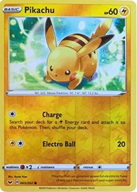 Pikachu - 065/202 (Reverse Cosmos Holo) (065/202) [Miscellaneous Cards and Products]