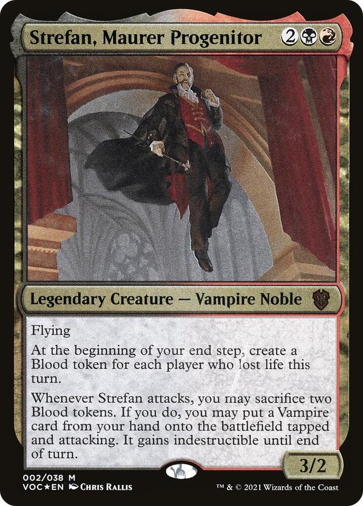 Strefan, Maurer Progenitor (Display Commander) - Thick Stock (2) [Crimson Vow Commander]