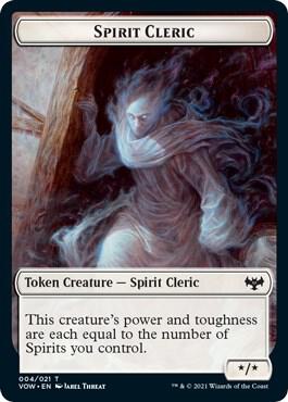 Spirit Cleric Token (4) [Innistrad: Crimson Vow]