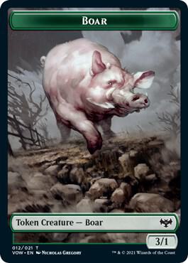 Boar Token (12) [Innistrad: Crimson Vow]