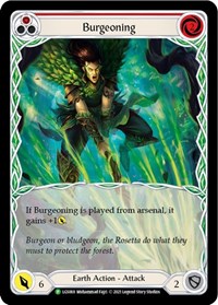 Burgeoning (Red) - LGS069 (LGS069) [Flesh and Blood Promo Cards]
