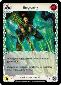 Burgeoning (Yellow) - LGS070 (LGS070) [Flesh and Blood Promo Cards]