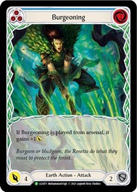Burgeoning (Blue) - LGS071 (LGS071) [Flesh and Blood Promo Cards]