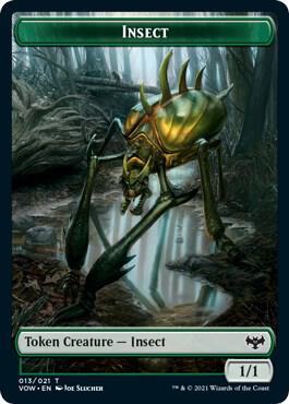 Insect // Human (010) Double-Sided Token (13 // 10) [Innistrad: Crimson Vow]