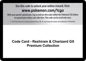Code Card - Reshiram & Charizard GX Premium Collection [Miscellaneous Cards and Products]