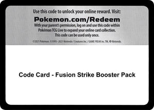 Code Card - Fusion Strike Booster Pack [SWSH08 Fusion Strike]