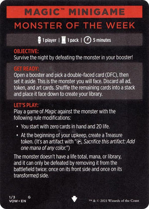 Magic Minigame: Monster of The Week (1) [Innistrad: Crimson Vow]