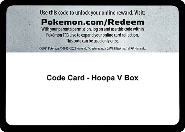Code Card - Hoopa V Box [SWSH08 Fusion Strike]