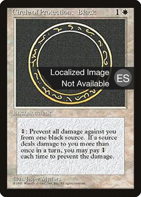 Circle of Protection: Black (14) [Fourth Edition Foreign Black Border]